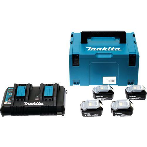 Pack énergie 18V avec coffret MAKPAC - Makita