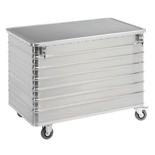 Chariot conteneur en aluminium - Capacité de 223 L à 656 L