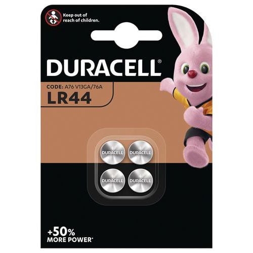 Alkali-Knopfzelle LR44 - 4 Stück - Duracell