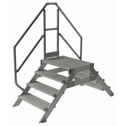 Passerelle fixe inclinaison 45° - Largeur 800 mm - Tubesca-Comabi