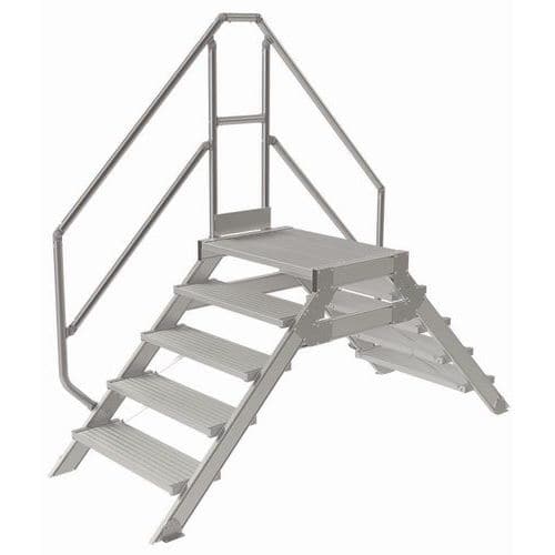 Passerelle fixe inclinaison 45° - Largeur 800 mm - Tubesca-Comabi