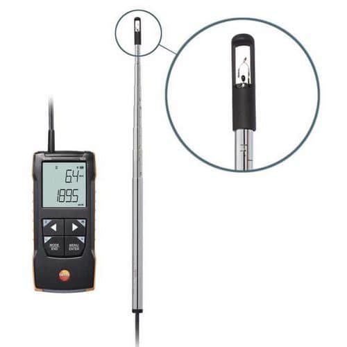 Anémomètre à fil chaud avec sonde - Testo 425