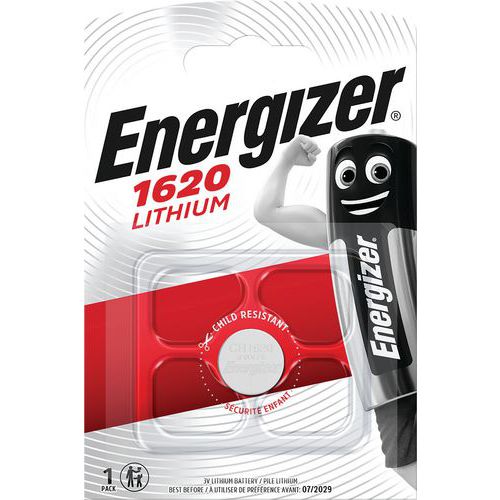 Lithiumbatterie für Taschenrechner, Uhren und andere Geräte - CR1620 - Energizer