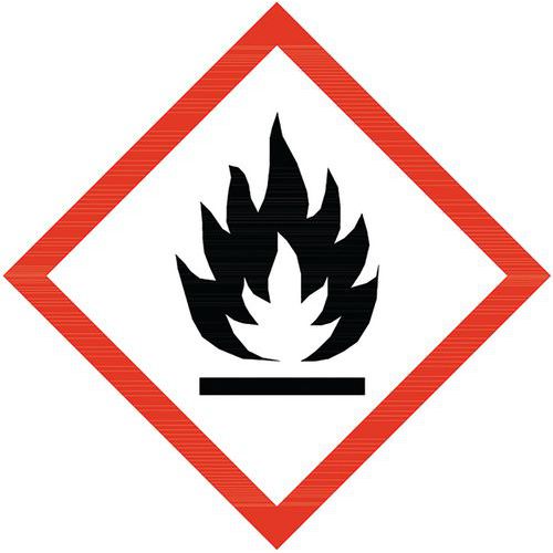 Panneau CLP - Inflammable - étiquettes adhésives