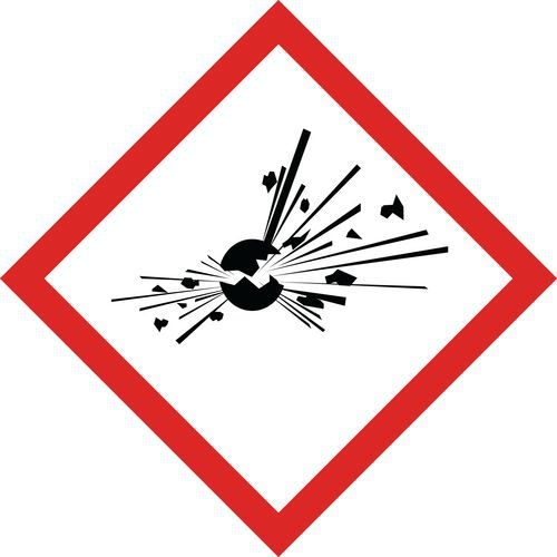 Schild CLP - Explosionsgefahr - Selbstklebend - VE: 6 Stk. - 57 mm