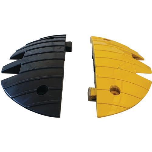 Lot de 2 embouts pour ralentisseur poids lourd - Noir et Jaune - Viso