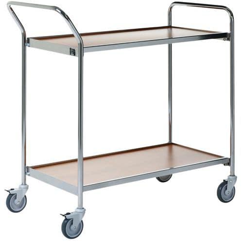 Tischwagen, grau - 2 Platten - Tragkraft 150 kg