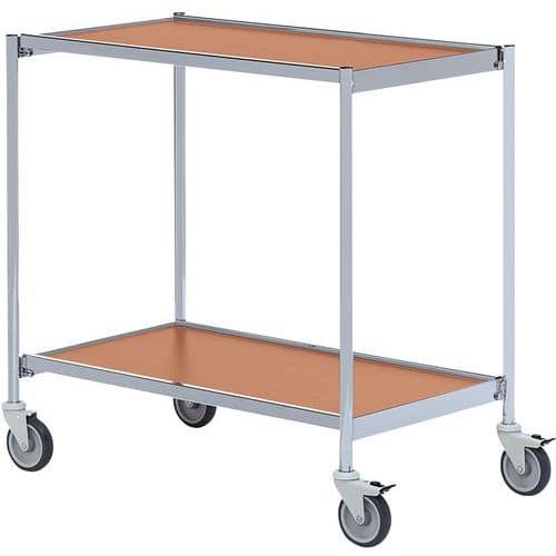 Tischwagen, grau - 2 Platten - Tragkraft 150 kg