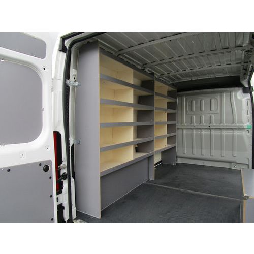 Möbelstücke für links, Pappel - grauer Schutz - Peugeot Boxer L2-L3-L4