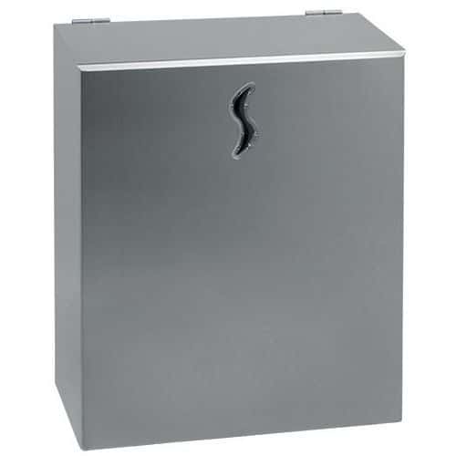 Poubelle murale inox brossé - Capacité 10L