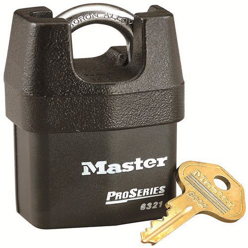 Vorhängeschloss mit Schlüssel, aus gewalztem Stahl, ProSerie 6321EURD - Master Lock