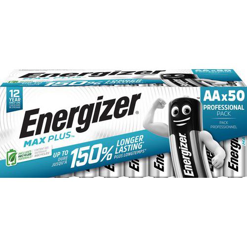 Alkali-Batterie Max Plus AA, 50 Einheiten - Energizer