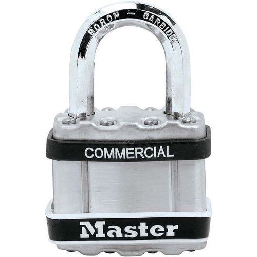 Cadenas à clés en acier laminé protection Inox - Master Lock