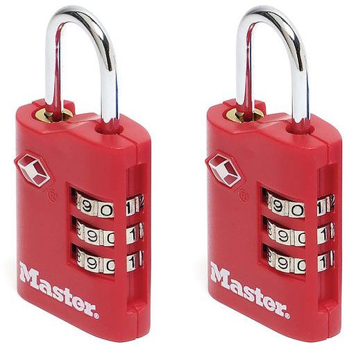 Cadenas TSA à combinaison - Lot de 2 - Master Lock