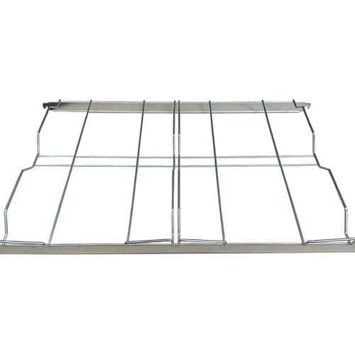 Clayette fil inox pour rayonnage mobile bacs Iso 600 x 400 mm - HUPFER