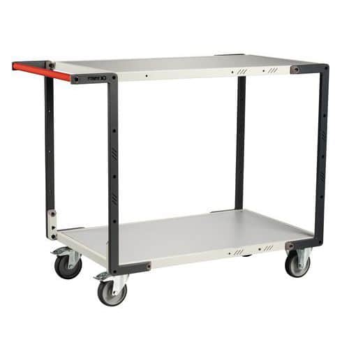 Servante monté 2 plateaux - Force 250 kg