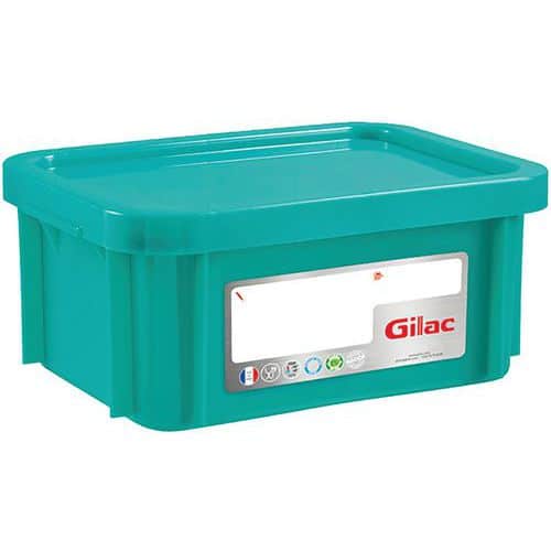 Bac gerbable avec couvercle - Longueur 395 mm - 12 à 15 L - Gilac