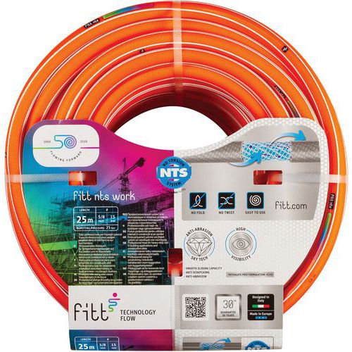 Bewässerungsschlauch NTS Work orange - Länge 25 oder 50 m - Fitt