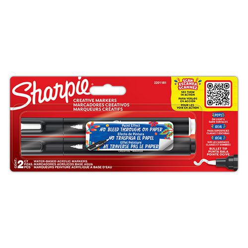 Opaker Kreativmarker Sharpie Bullet, Rundspitze, verschiedene Farben - Sharpie