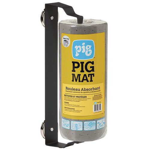 Mini rouleau absorbant avec dévidoir magnétique - Pig