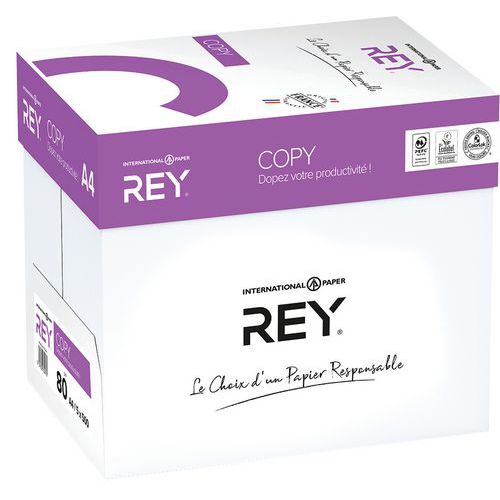 Kopierpapier Rey Copy A4 80 g, Set m. 5 Paketen