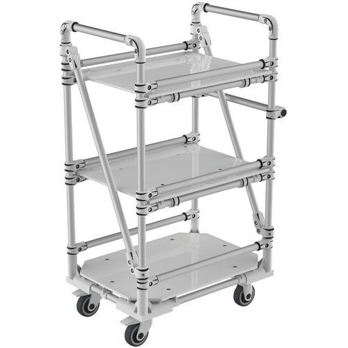 Chariot aluminium modulaire avec butées - 350 kg - Trilogiq