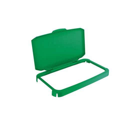 Couvercle vert avec charnière Durabin® 60L - Durable