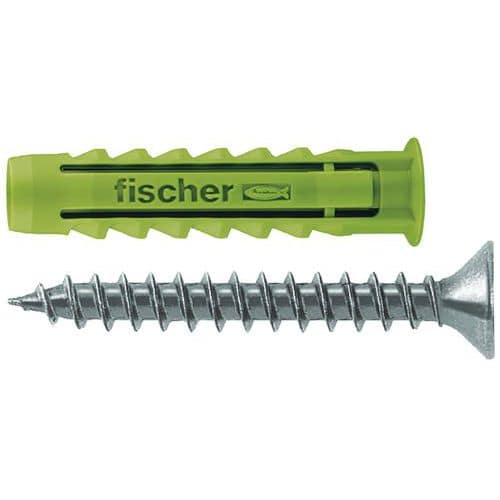 Spreizdübel SX Green mit Schraube - 45 Stück - Fischer