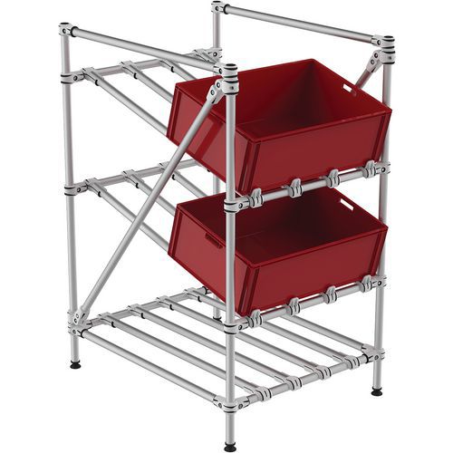 Mini-Rack mit Streben für das Fifo-Picking - Trilogiq