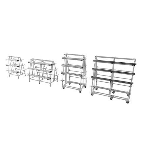 Mini-Rack Cantilever, mobil - Basis in Dreiecksform - Last von bis zu 150 kg pro Ebene - Trilogiq