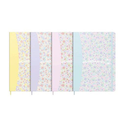 Notizbuch A5 Floral, mit Kartoneinband - 148 x 210 mm - verschiedene Farben - Oxford