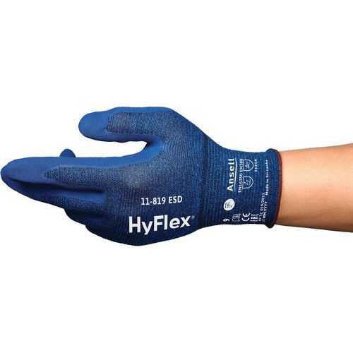 Ergonomische Arbeitshandschuhe HyFlex®11-819 ESD - Ansell