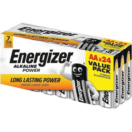 Pile Alkaline Power AA value box - Lot de 24 - Energizer