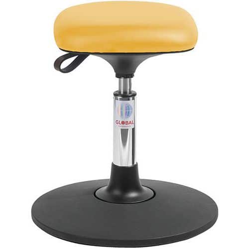 Hocker Sway Tetra - Lederimitat - Niedrig - Global Professional Seating