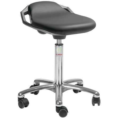 Hocker Space - Lederimitat - Medium - Global Professional Seating