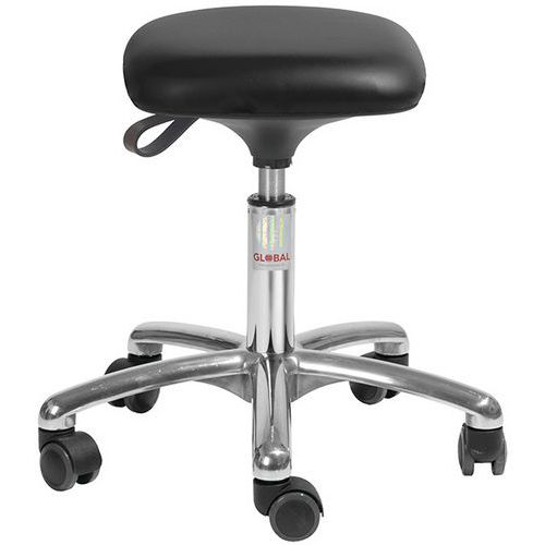 Tabouret Tetra, Imitation cuir - Bas - Global Professional Seating