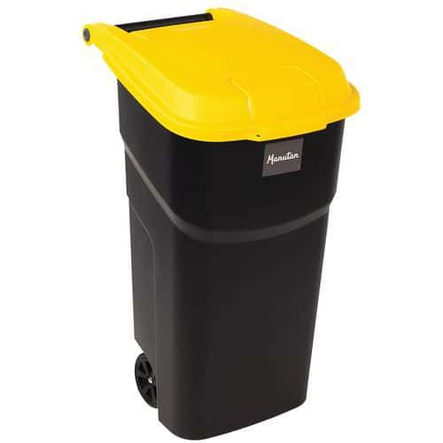 Conteneur avec couvercle jaune 100L – Manutan Expert