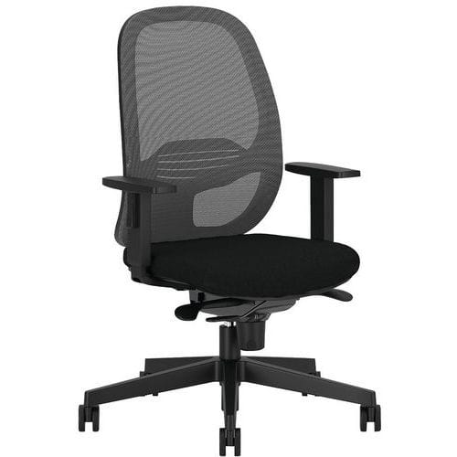 Siège de bureau ergonomique noir Eggy