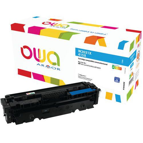 Toner Rebuild HP 415X Cyan - OWA