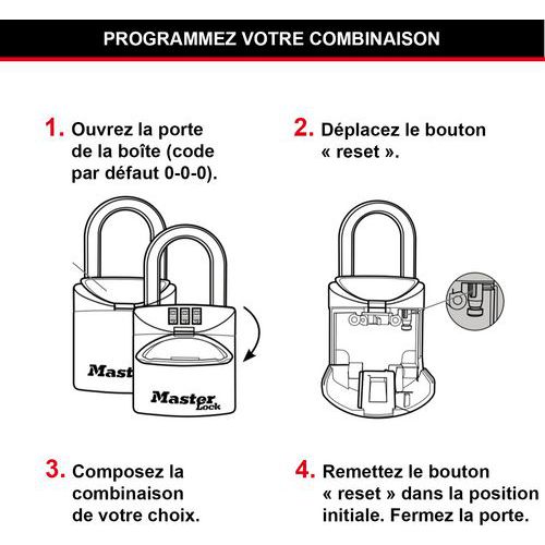 Schlüsselkasten mit Zahlenkombination Nr. 5406 - Master Lock