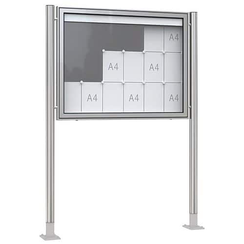 Vitrine d'affichage - Premium TN - Murale - Anthracite - WSM