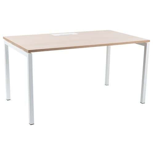 Bureau droit 140 cm pieds U Misao - Manutan Expert